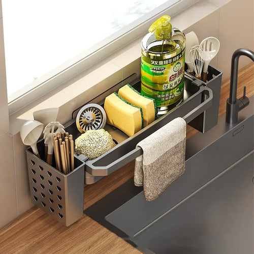 Kitchen Sink Rag Drain Rack