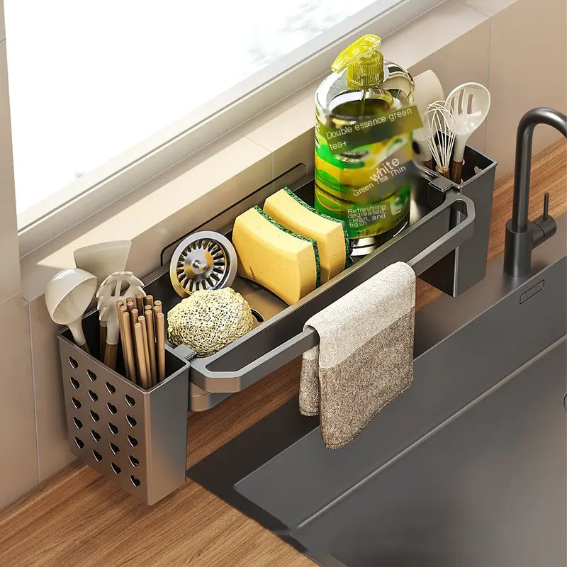 Kitchen Sink Rag Drain Rack