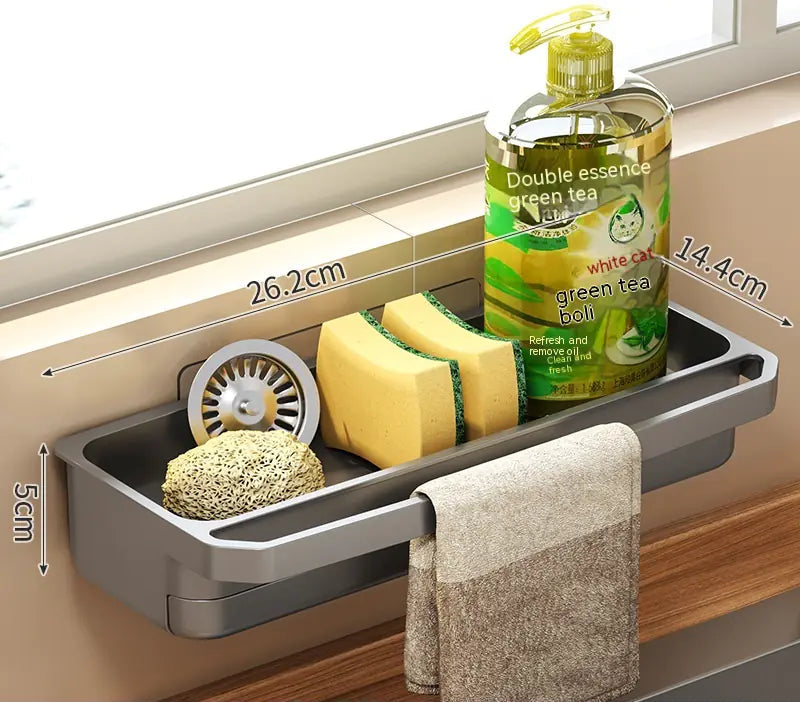 Kitchen Sink Rag Drain Rack