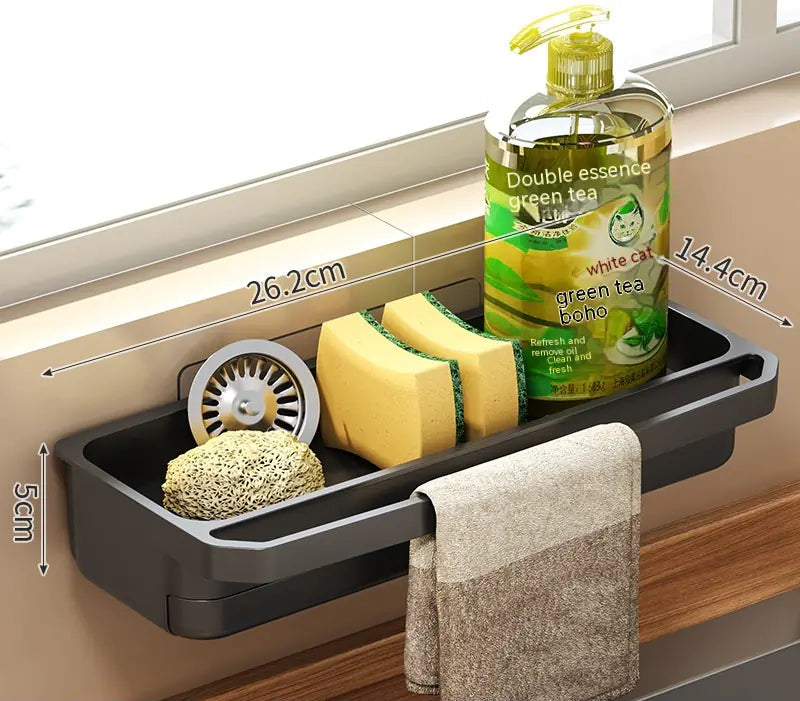 Kitchen Sink Rag Drain Rack